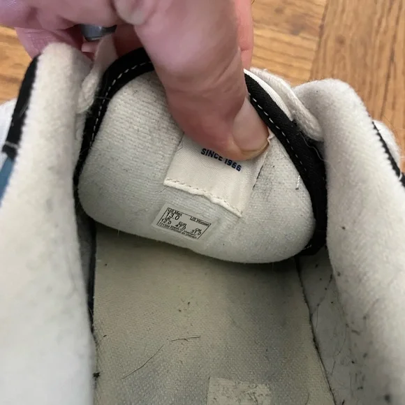 Vans Black and Blue Skate Sneakers with Suede Accents - Picture 7 of 8